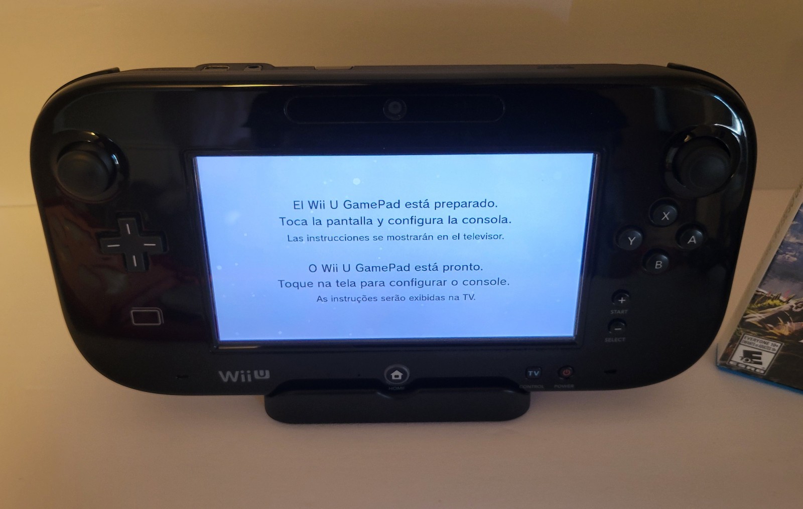 Nintendo Wii U 32GB Black Console Bundle – GamePad, Zelda BOTW, Mario 3D World