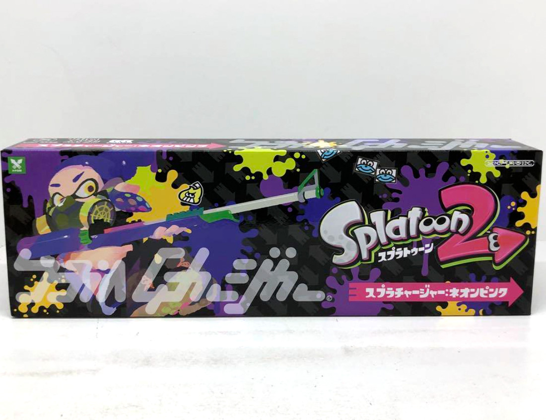 RARE Nintendo Splatoon 2 Water Gun Splat Charger Scope Neon Pink JAPAN
