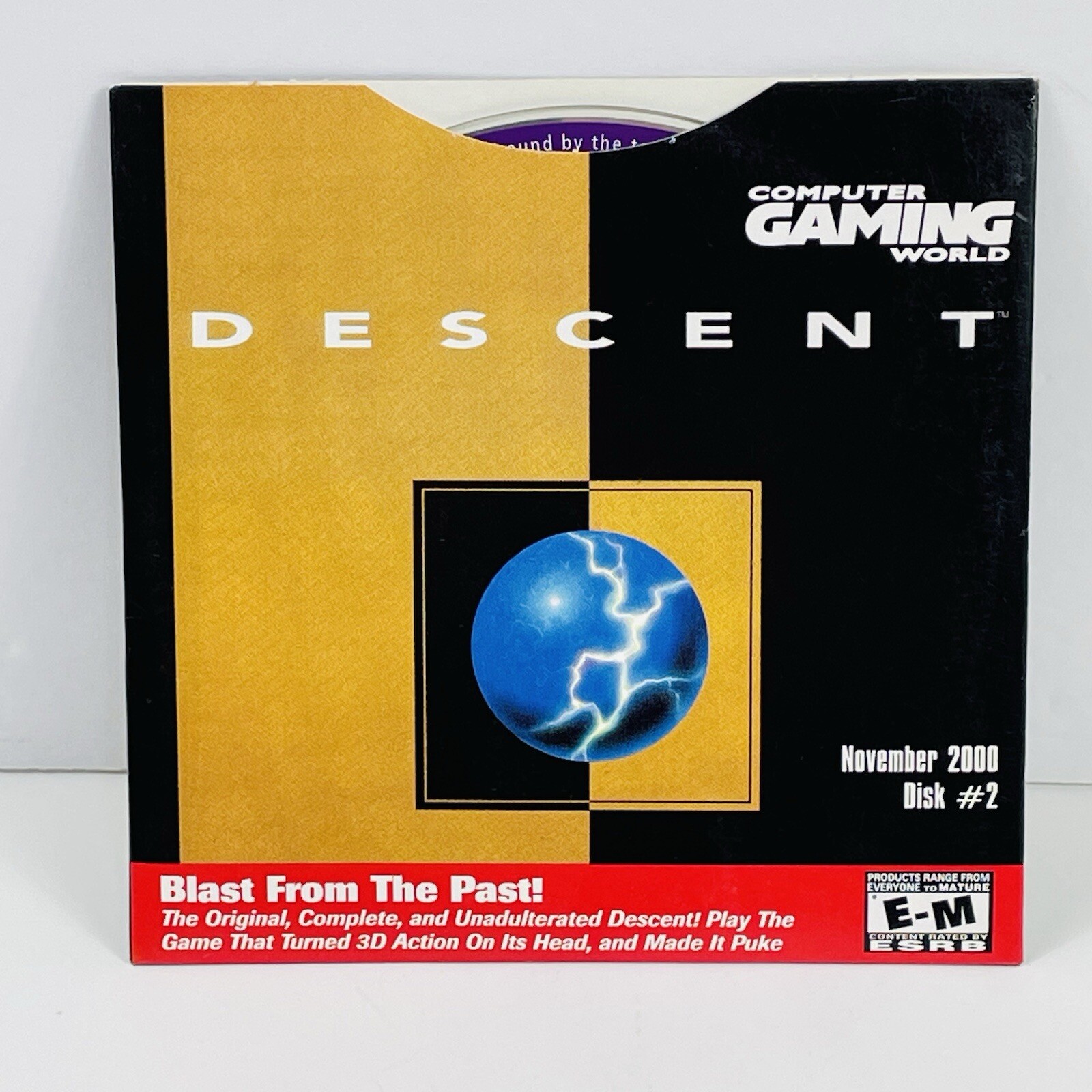 Computer Gaming World Nov 2000 Disk #2 promo with Descent complete game
