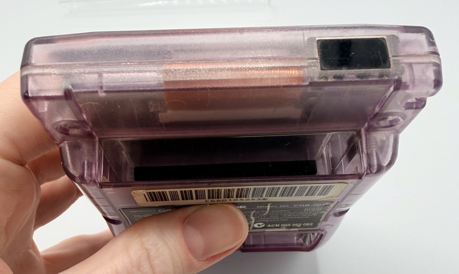 Nintendo 1998 Game Boy Color CGB-001 Atomic Translucent Purple – FOR PARTS