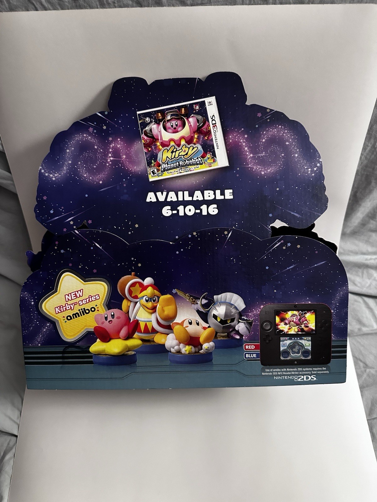 Kirby Planet RoboBot Promo Store Counter Display Standee Nintendo 3ds