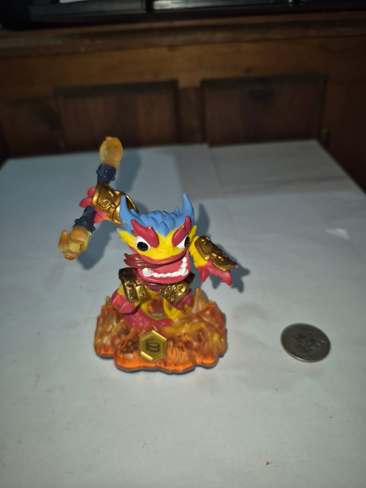 Skylanders Swap Force FIRE KRAKEN 2013 Blue Base 84799888 Swappable Figure DRS4