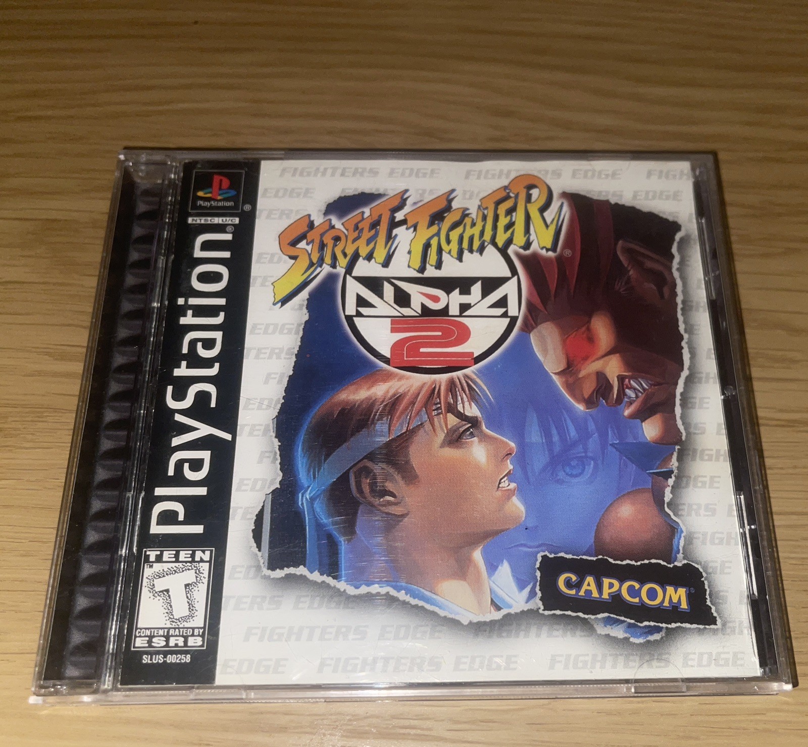 Street Fighter Alpha 2 Fighters Edge (Sony PlayStation 1) PS1 Complete