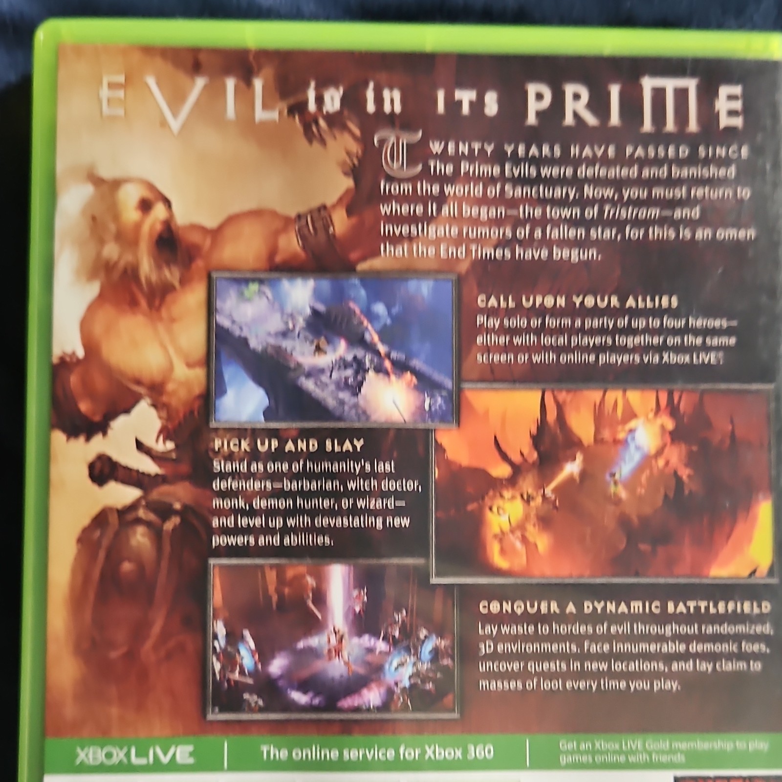Blizzard Entertainment Diablo III Manual Included M Mature Xbox 360 NTSC 2013