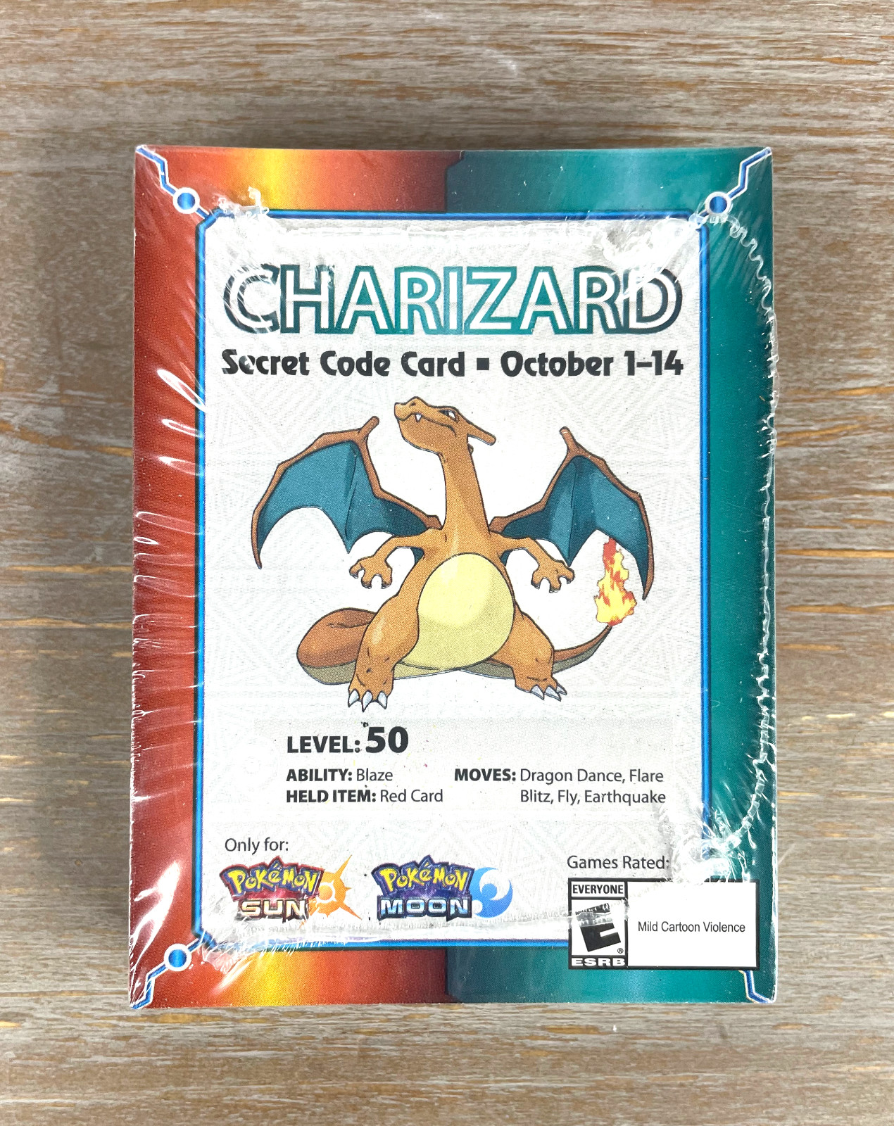 Pokemon Sun/Moon 3DS Target Charizard Event Cards [Sealed NOS Stack] – Expired