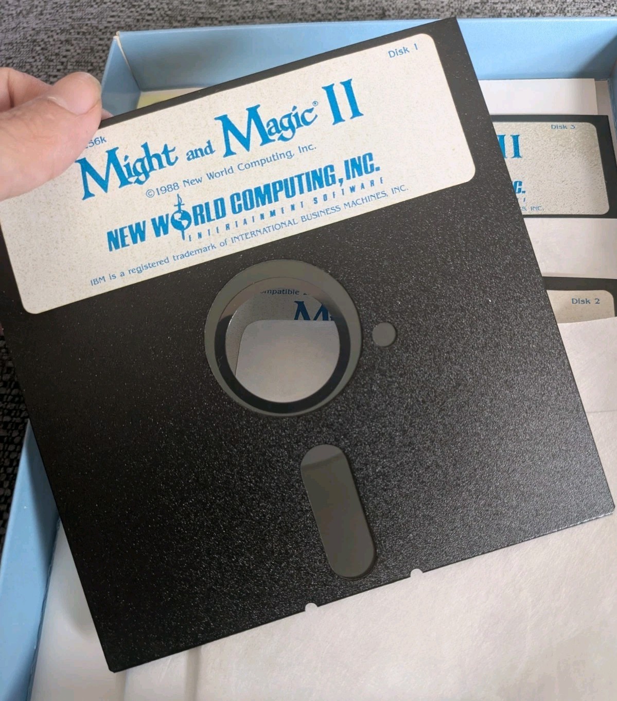 Might and Magic II 2 New World IBM PC Big Box Game 5.25″ – CIB