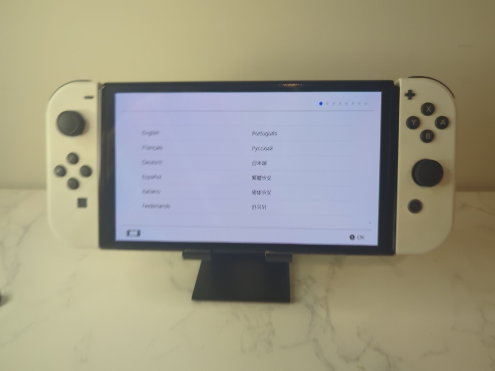 Nintendo Switch OLED (Console Only) W/Screen Protector- Original Dock & Cables