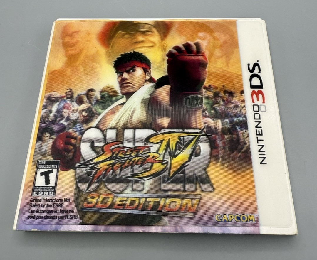 Super Street Fighter IV — 3D Edition Nintendo 3DS XL 2DS Game w/Case & Manual