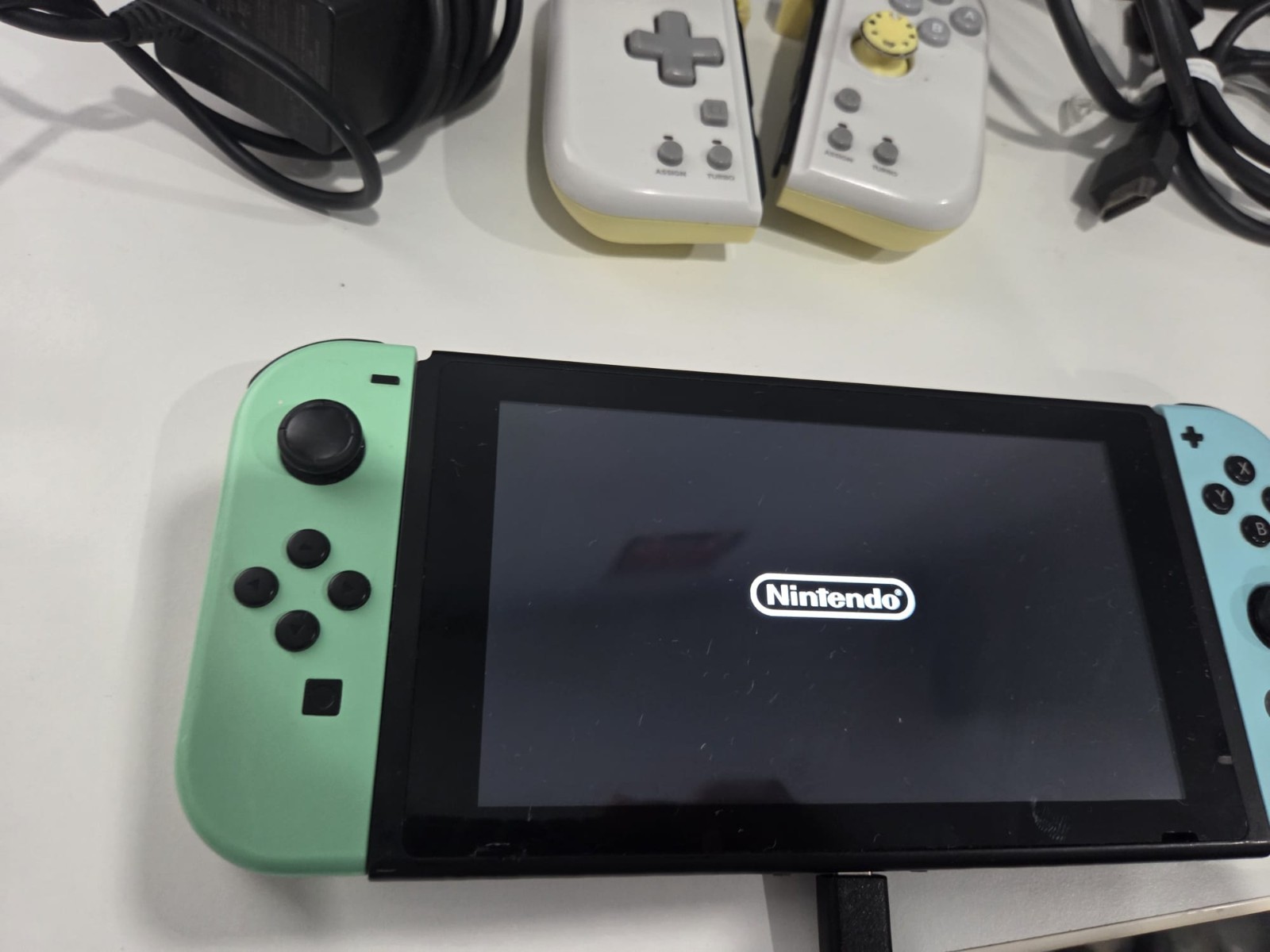 Nintendo switch oled and regular bundle with many accessories working