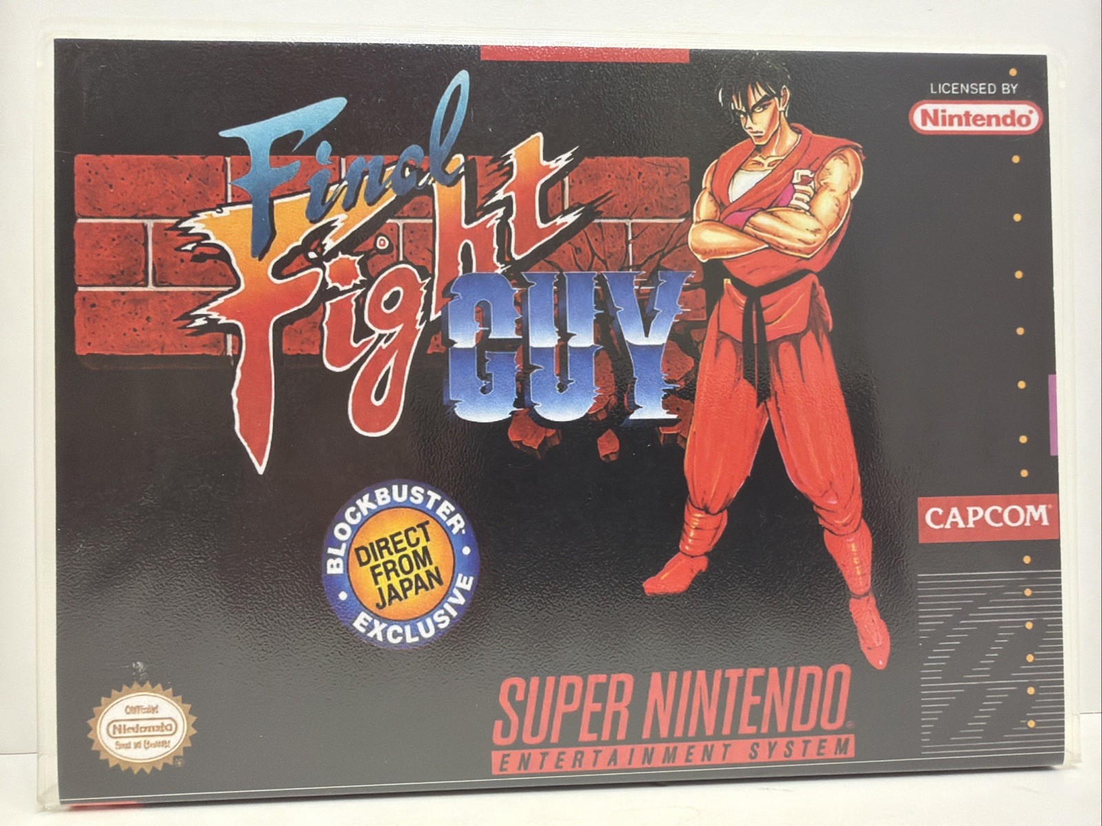 Final Fight Guy Super Nintendo Game SNES Authentic +Collector Case