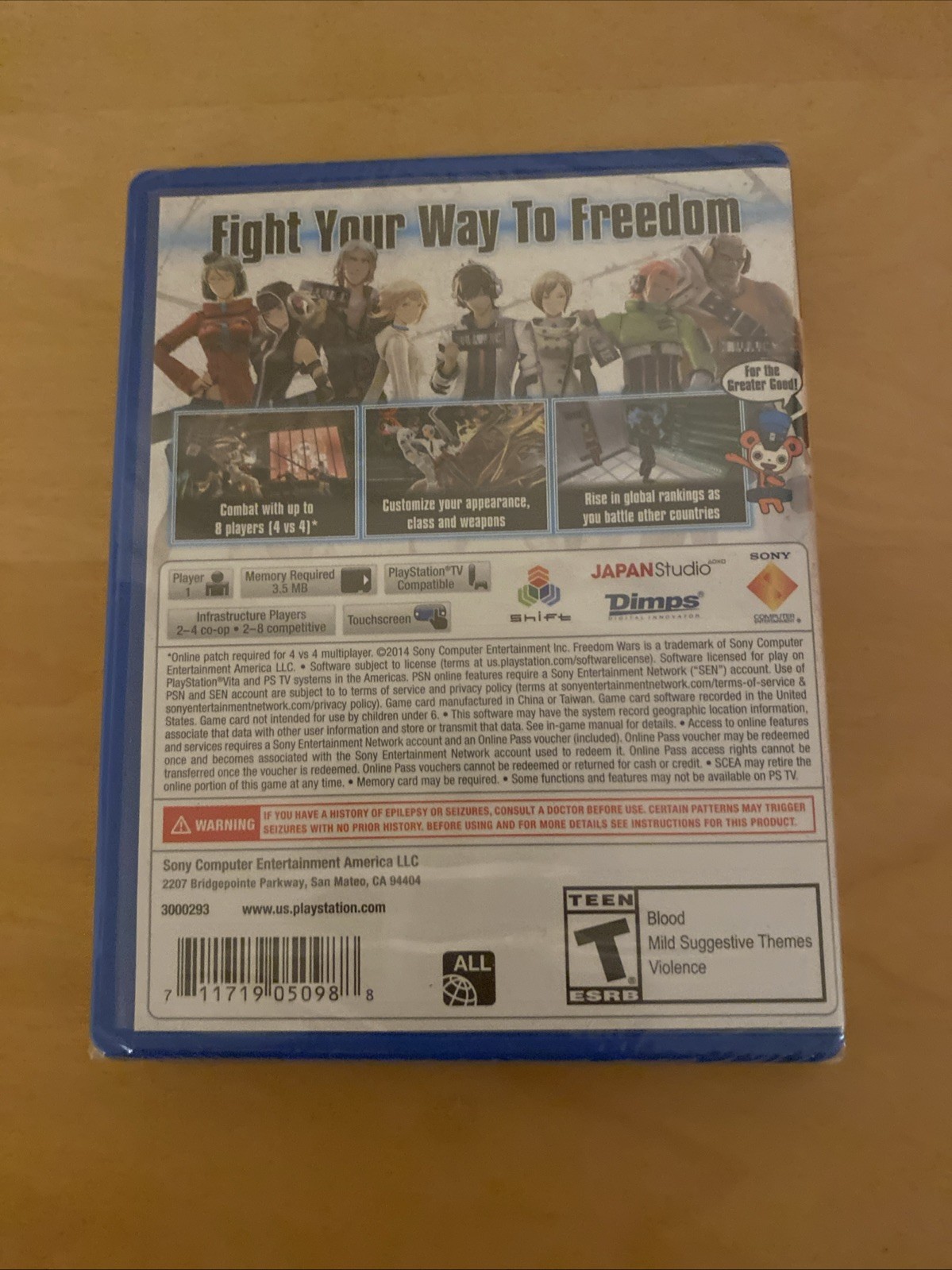 Freedom Wars (Sony PlayStation Vita, 2014)