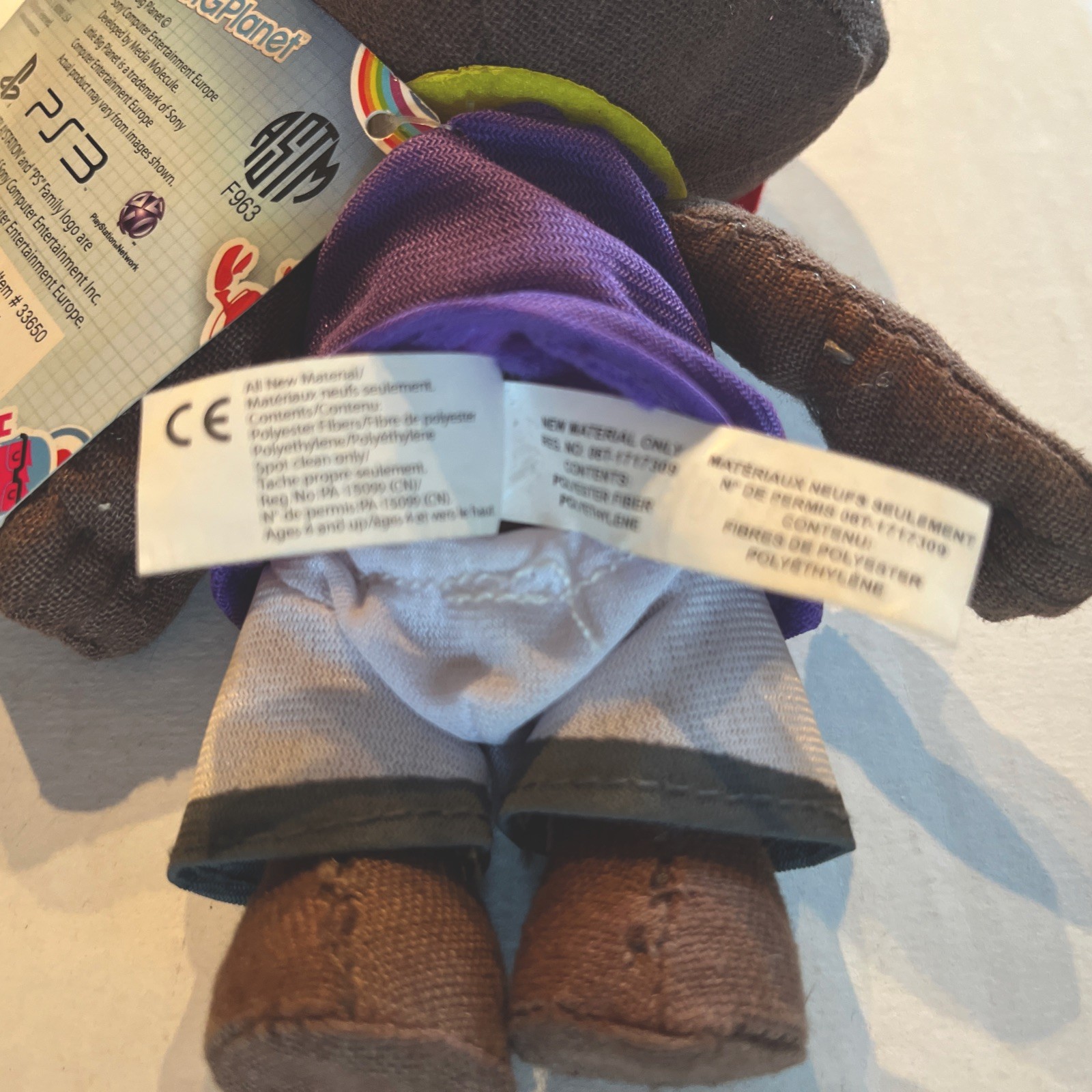 NWT 2010 Little Big Planet Sony PlayStation Twosack Sackboy Rapper Plush Doll