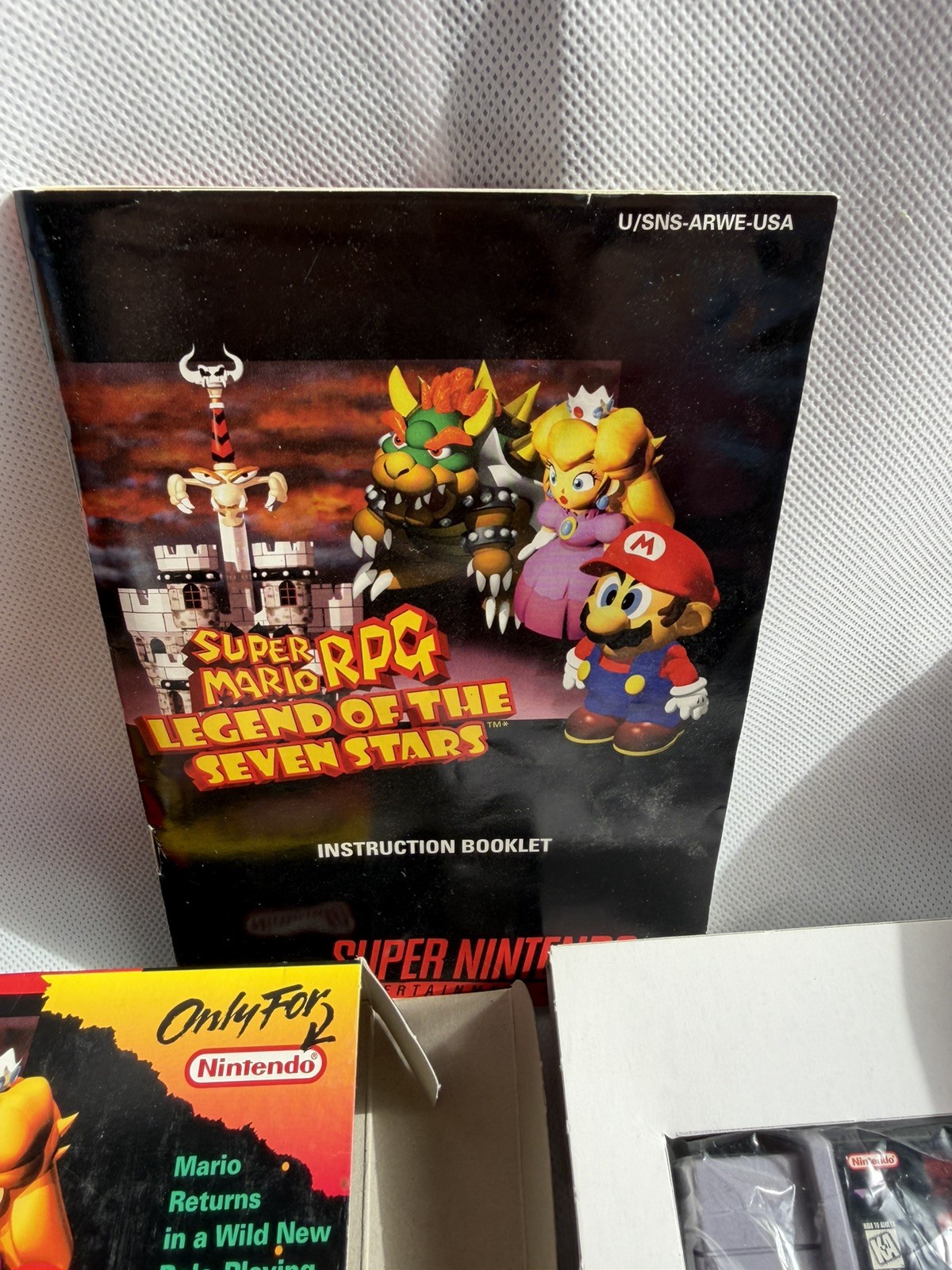 Nintendo SNES Super Mario RPG North American Edition beautiful condition.