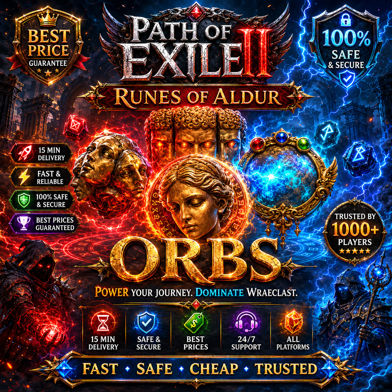 Path of Exile 2 Divine Orbs PoE 2 RUNES OF ALDUR CURRENCY Orbs Softcore