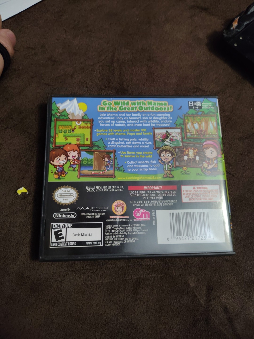 Camping Mama: Outdoor Adventures (Nintendo DS, 2011) Excellent Condition