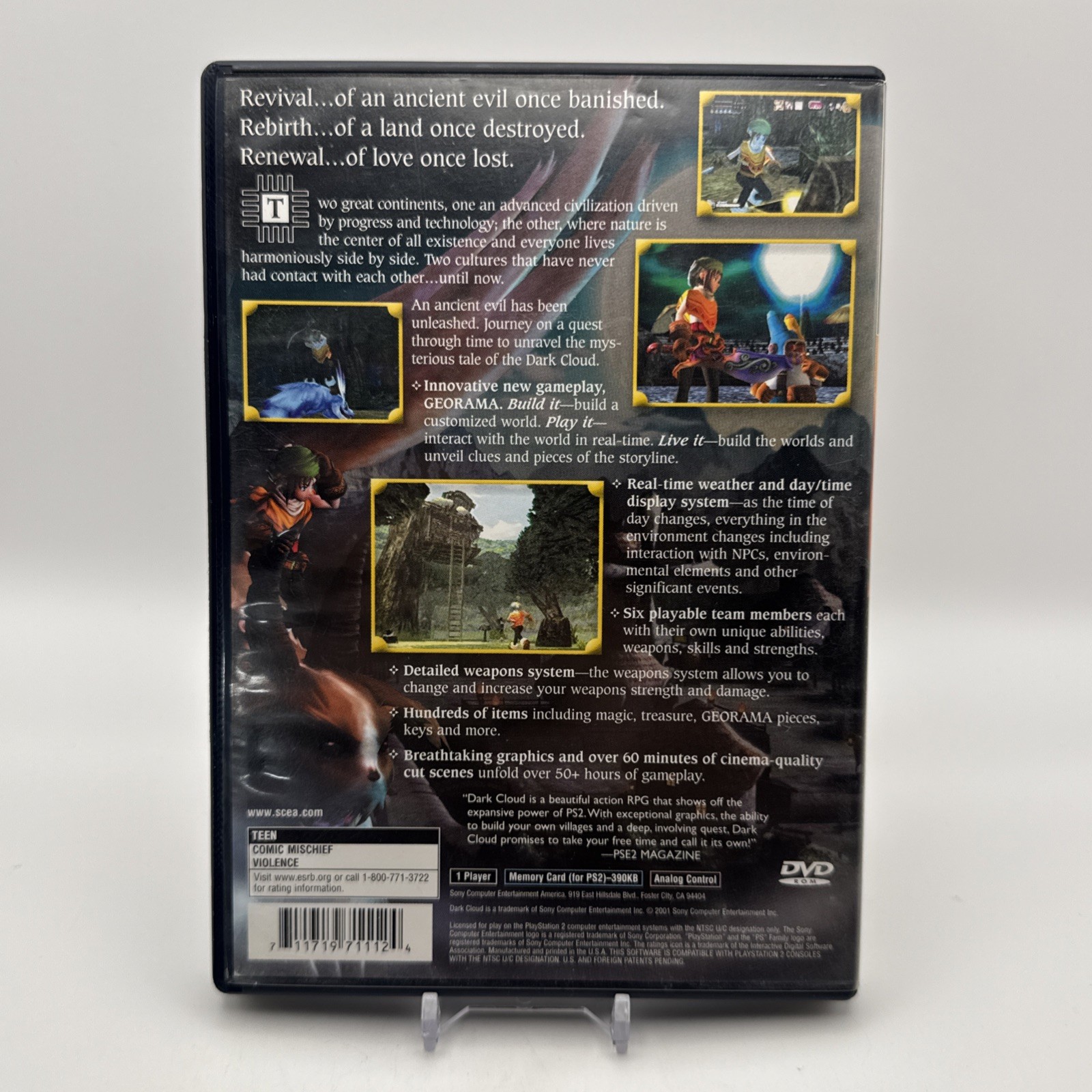 Sony Dark Cloud Role Playing Action Adventure PlayStation 2 CIB W/ Manual