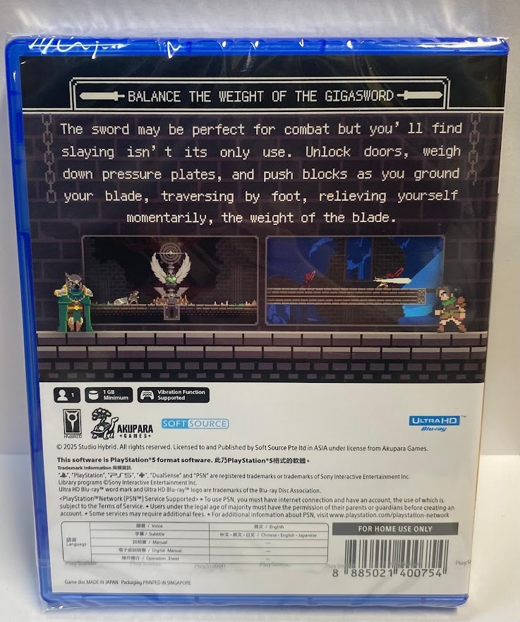GigaSword (Multi-Language) PS5 Brand New Game (2026 Platform)