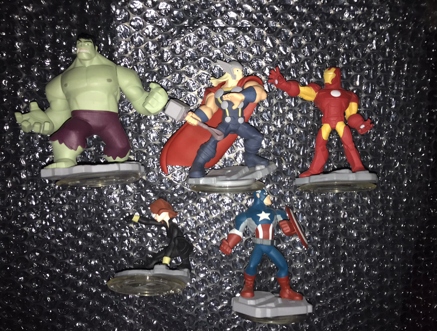 Disney Infinity Avengers Playset Iron man Hulk Thor Black Widow Captain America