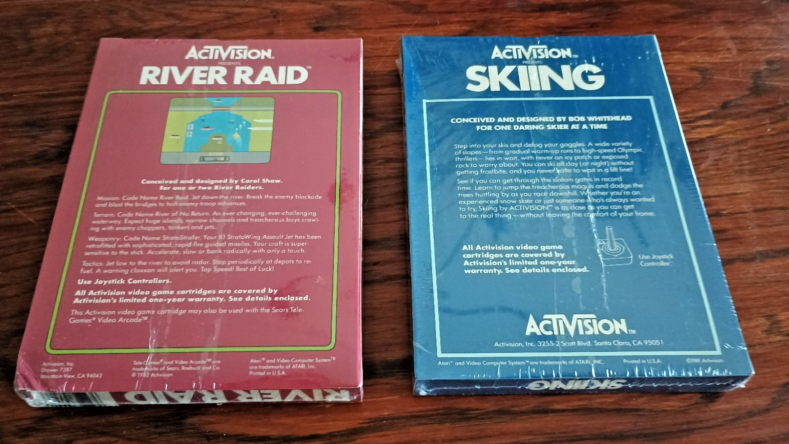 Atari 2600 River Raid & Skiing NEW & SEALED