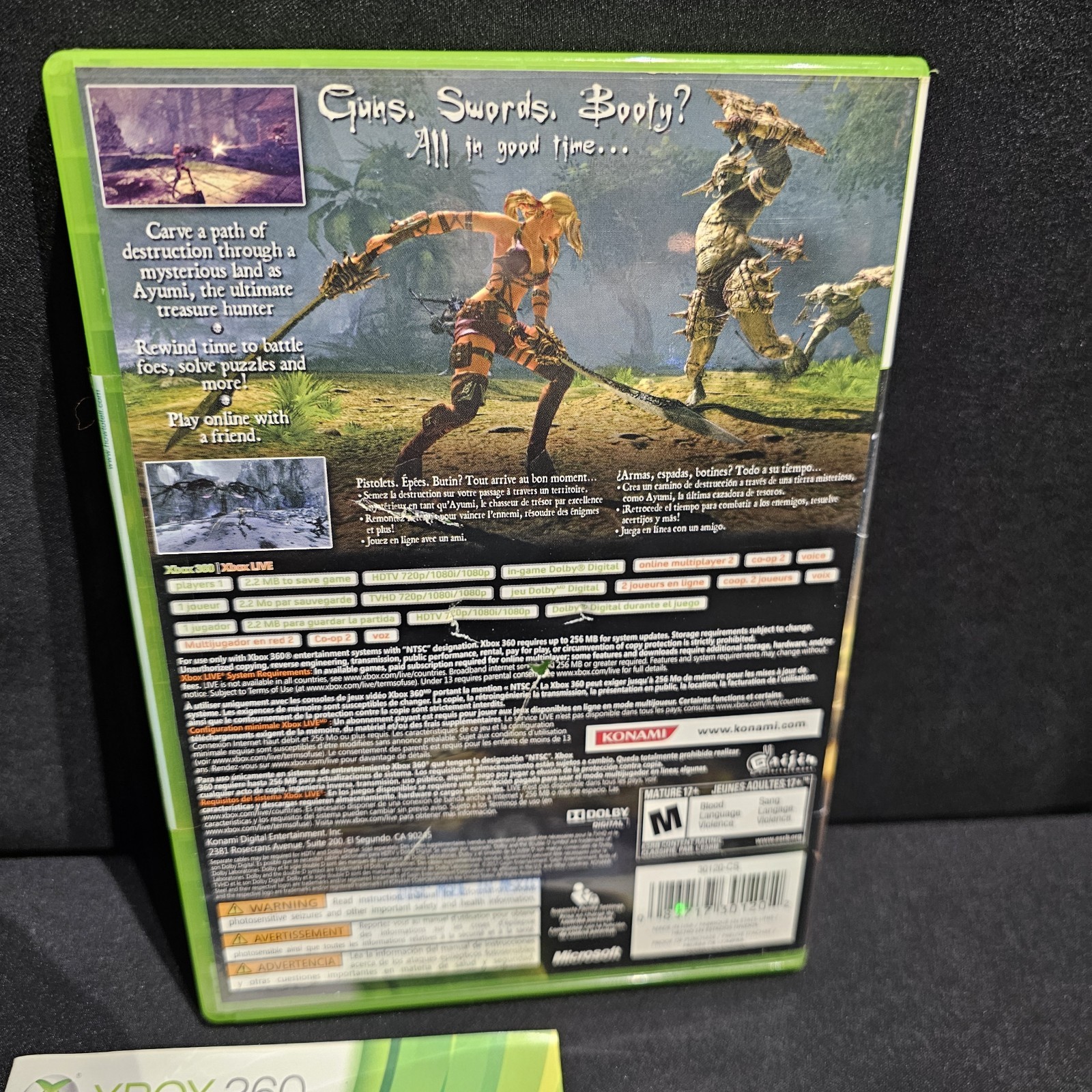 Blades of Time (Microsoft Xbox 360, 2012) CIB COMPLETE – TESTED