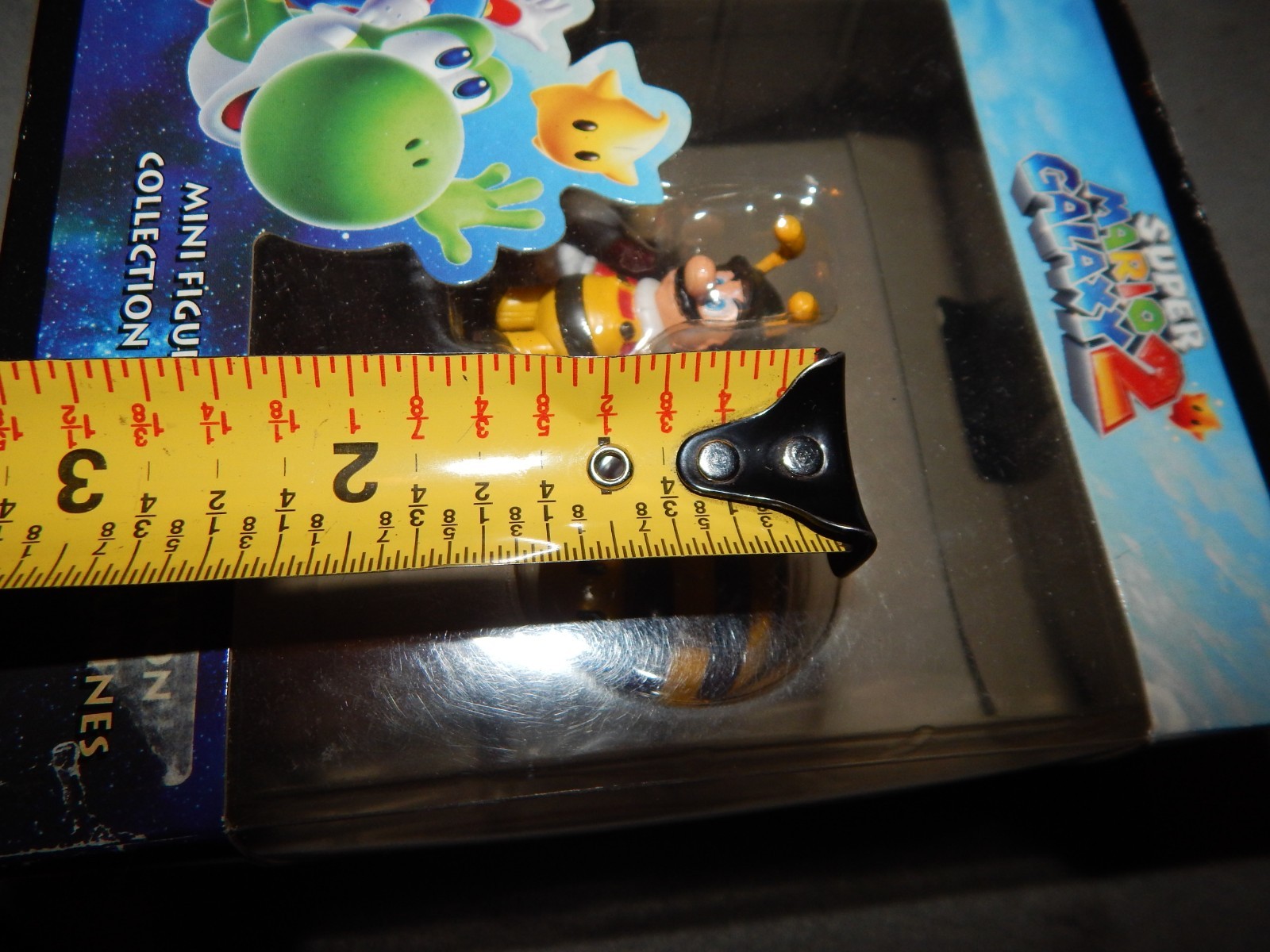 Super Mario Galaxy 2 Bee Mario & Bee Mushroom Figures NIB? Estate Find