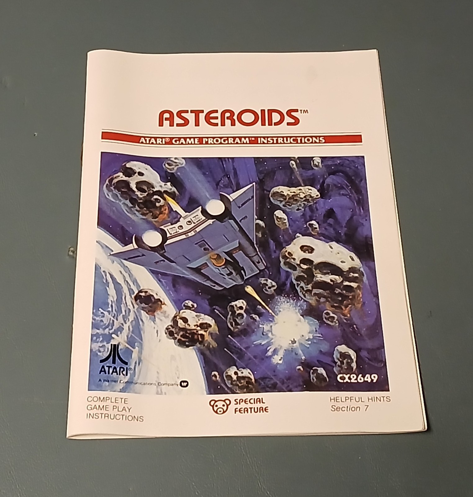 Atari 2600 Asteroids – Complete In Box (CIB) With Manual And Catalog