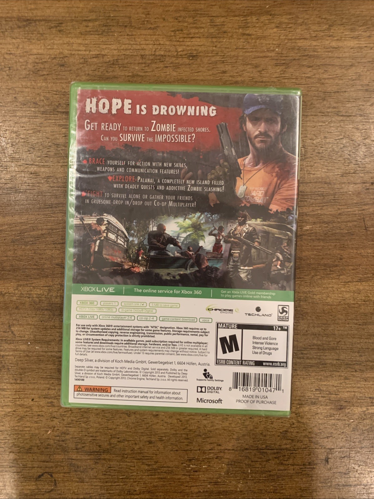 Dead Island Riptide Microsoft Xbox 360 New Factory Sealed OOP Deep Silver Zombie