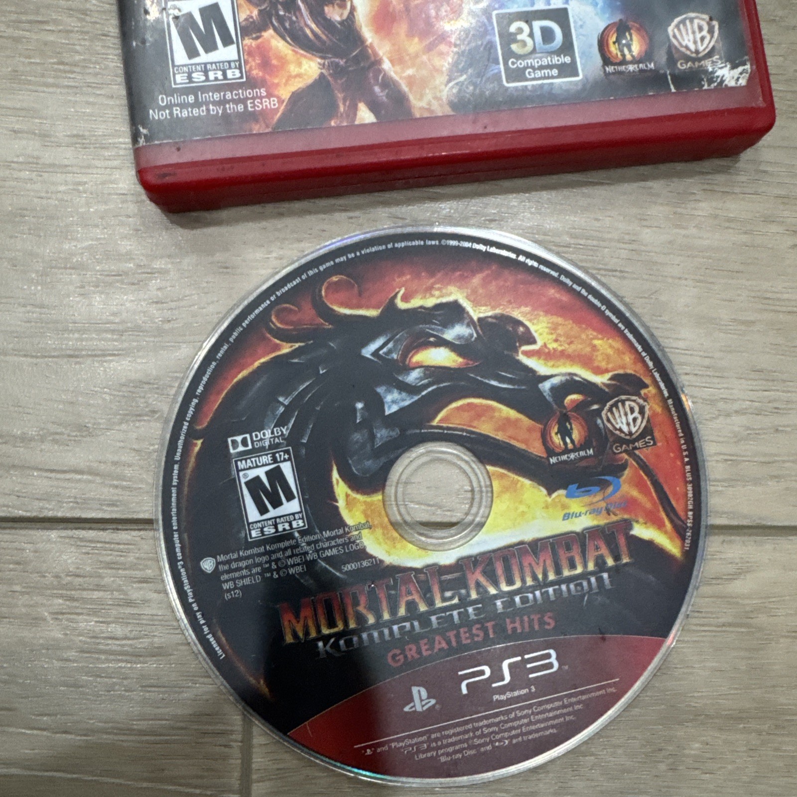 Sony Playstation 3 PS3 Mortal Kombat Komplete Edition Game 2012 Complete CIB