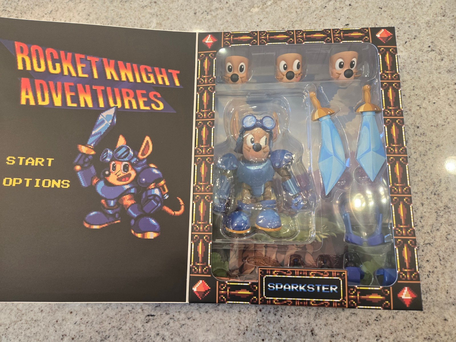 Premium DNA Toys Rocket Knight Adventures Sparkster Action Figure New