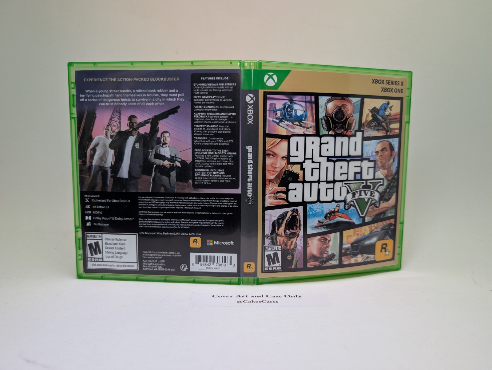 Grand Theft Auto V GTA 5 – Xbox Series X Empty Game Case (No Game)
