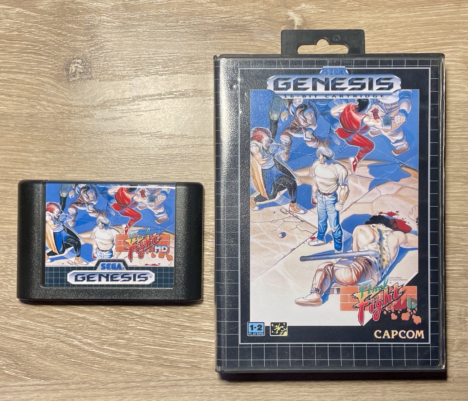 Final Fight MD (Sega Genesis) Full Game – Custom Label And Case Art