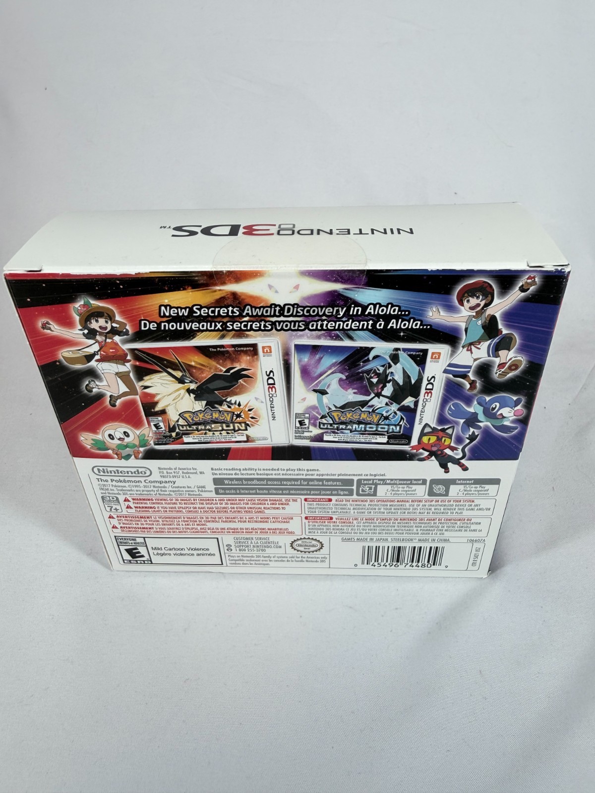 Pokémon Ultra Sun Pokémon Ultra Moon SteelBook Dual Pack 3DS BRAND NEW! Sealed