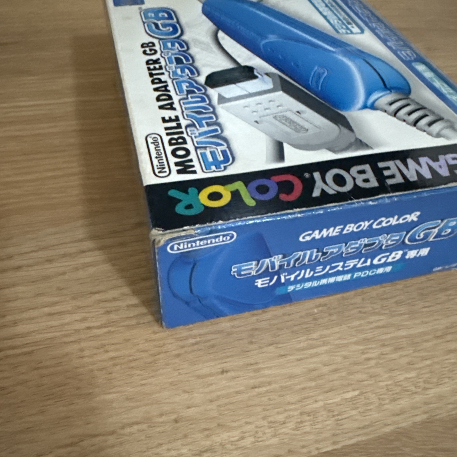 Nintendo Mobile Adapter GB AGB-005 Blue Cable Pokemon Crystal GBC Japan CIB
