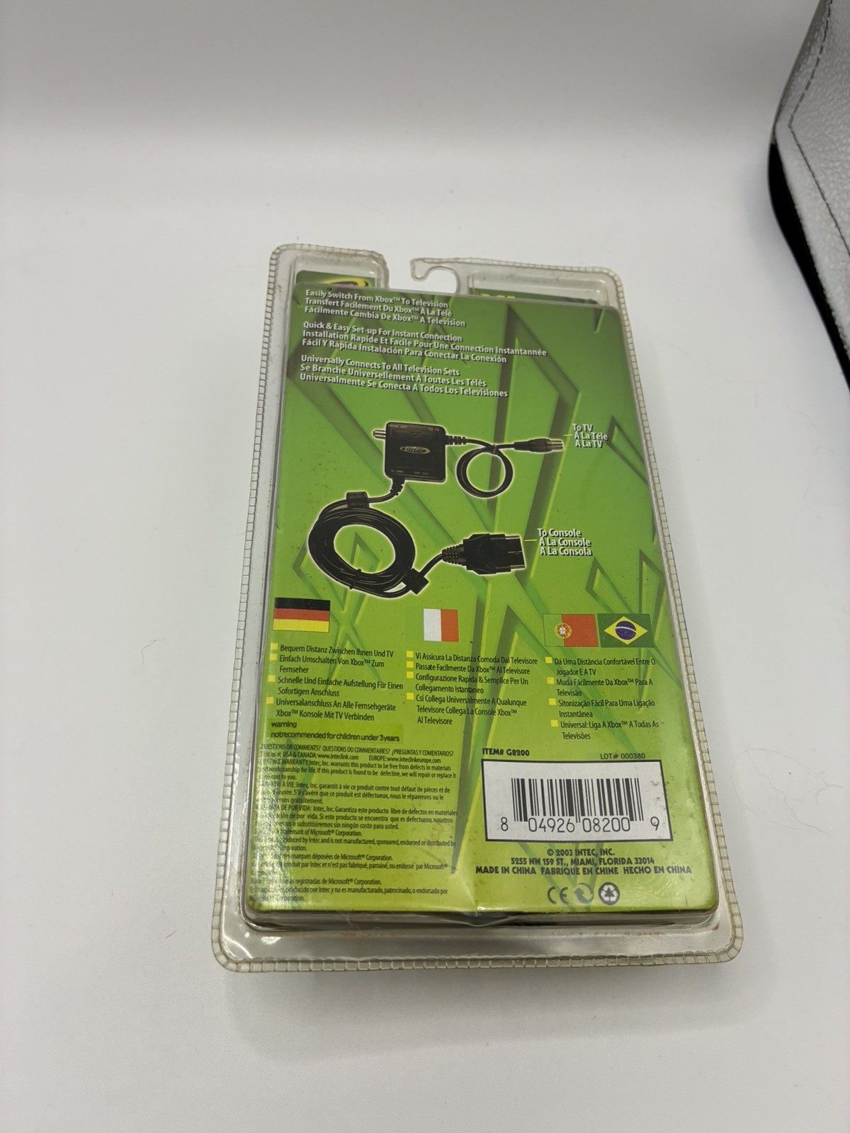 Intec RFU Adaptor for Xbox Connects Xbox to TV – New Old Stock – Never opened