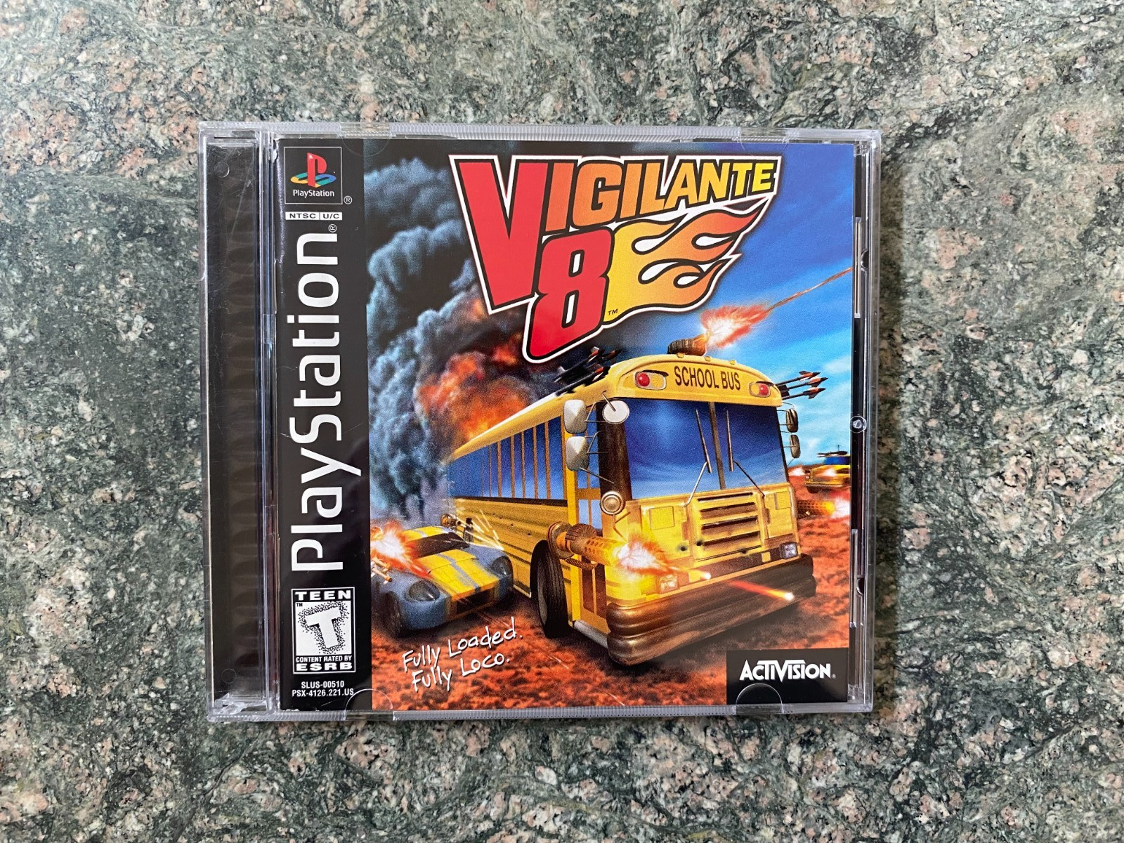 Vigilante 8 2nd Offense PS1 PlayStation 1 + Reg Card Complete & Tested Good