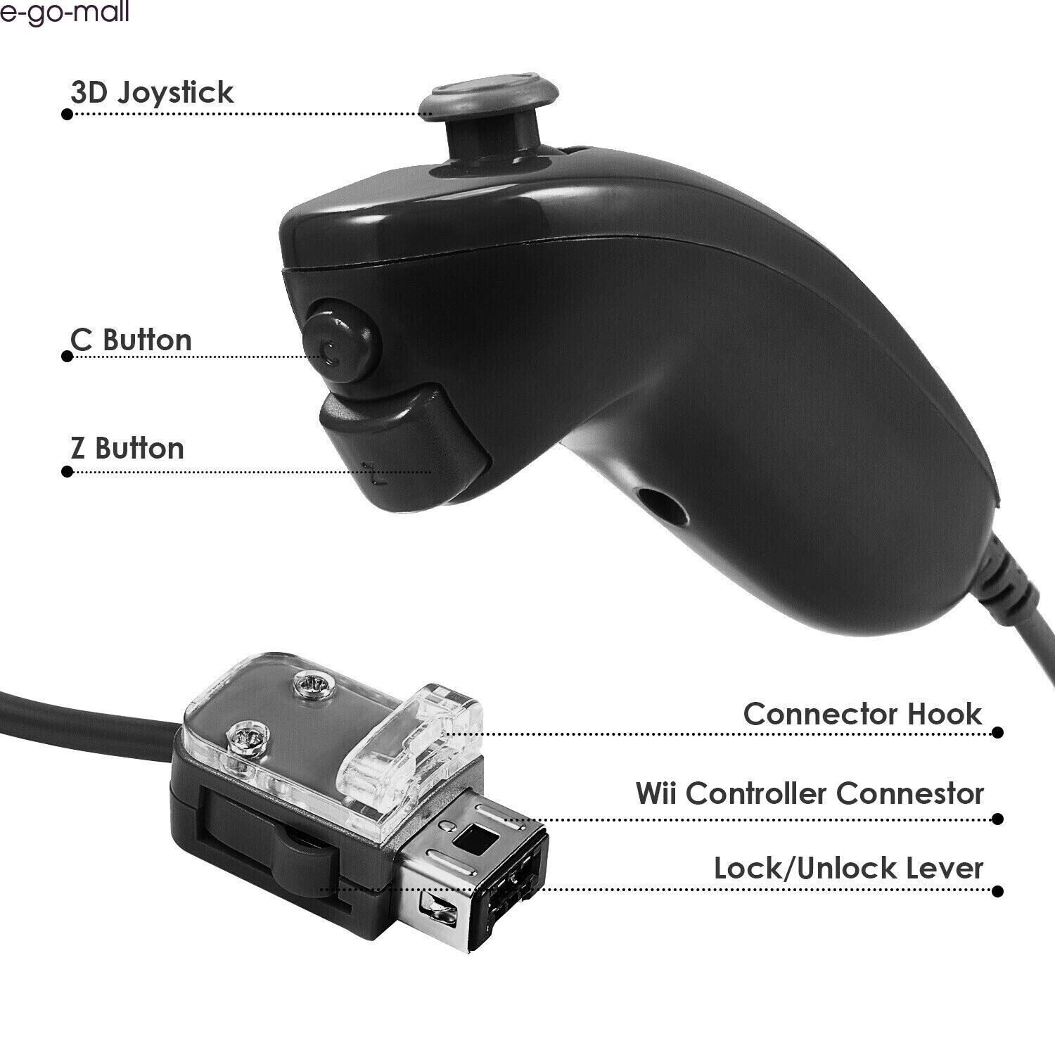 Motion Plus Wii Remote Controller & Nunchuck for Nintendo Wii & Wii U Console