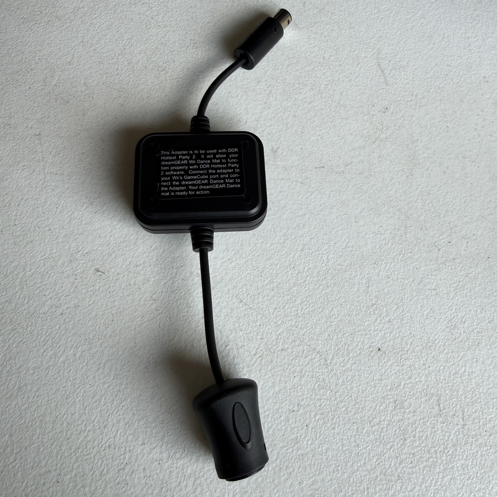Dance Dance Revolution DDR Mat GAMECUBE Wii Adapter Hottest Party 2 DreamGEAR
