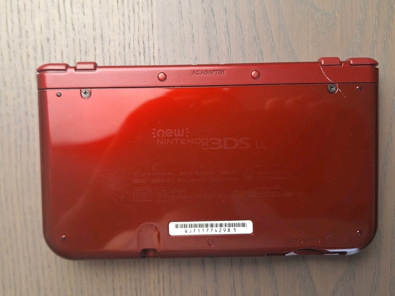 New Nintendo 3DS XL Metallic Red Charger + 32GB SD Card | Region Free