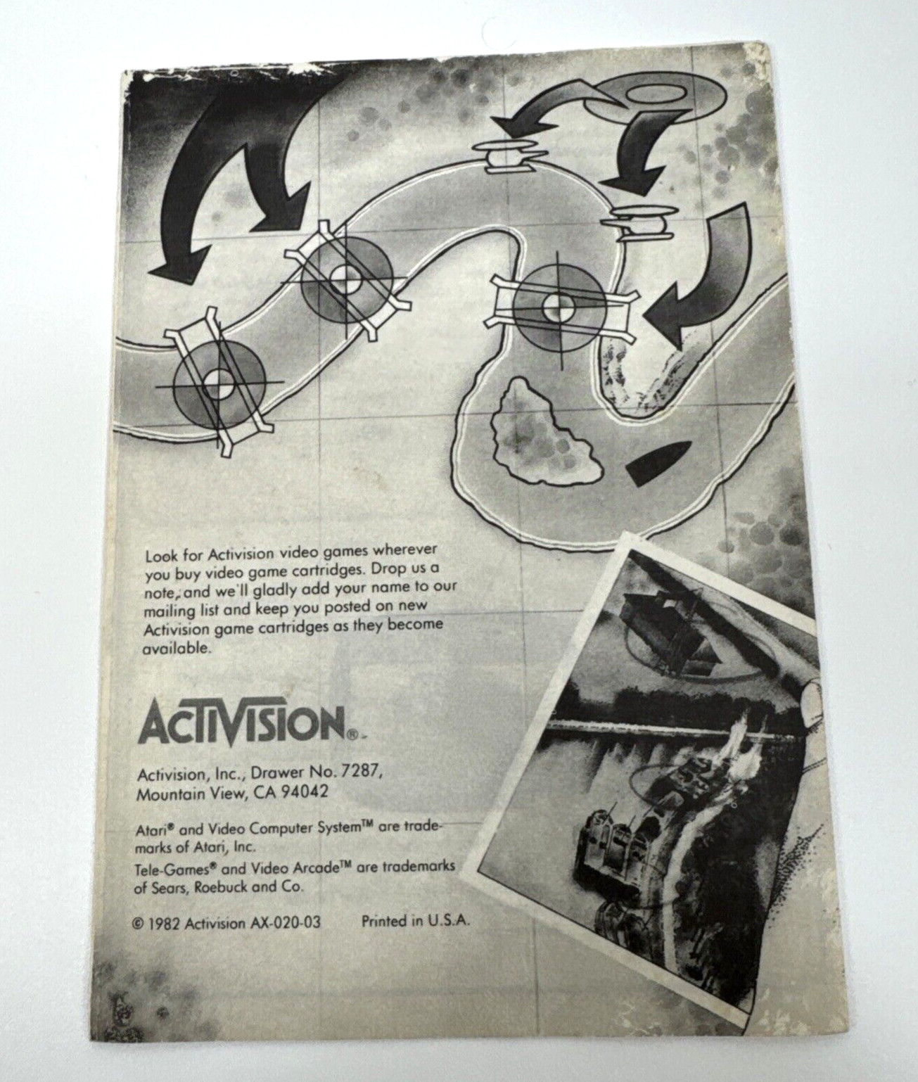 River Raid Plan Operation Atari 2600 MANUAL ONLY Authentic Instruction Booklet