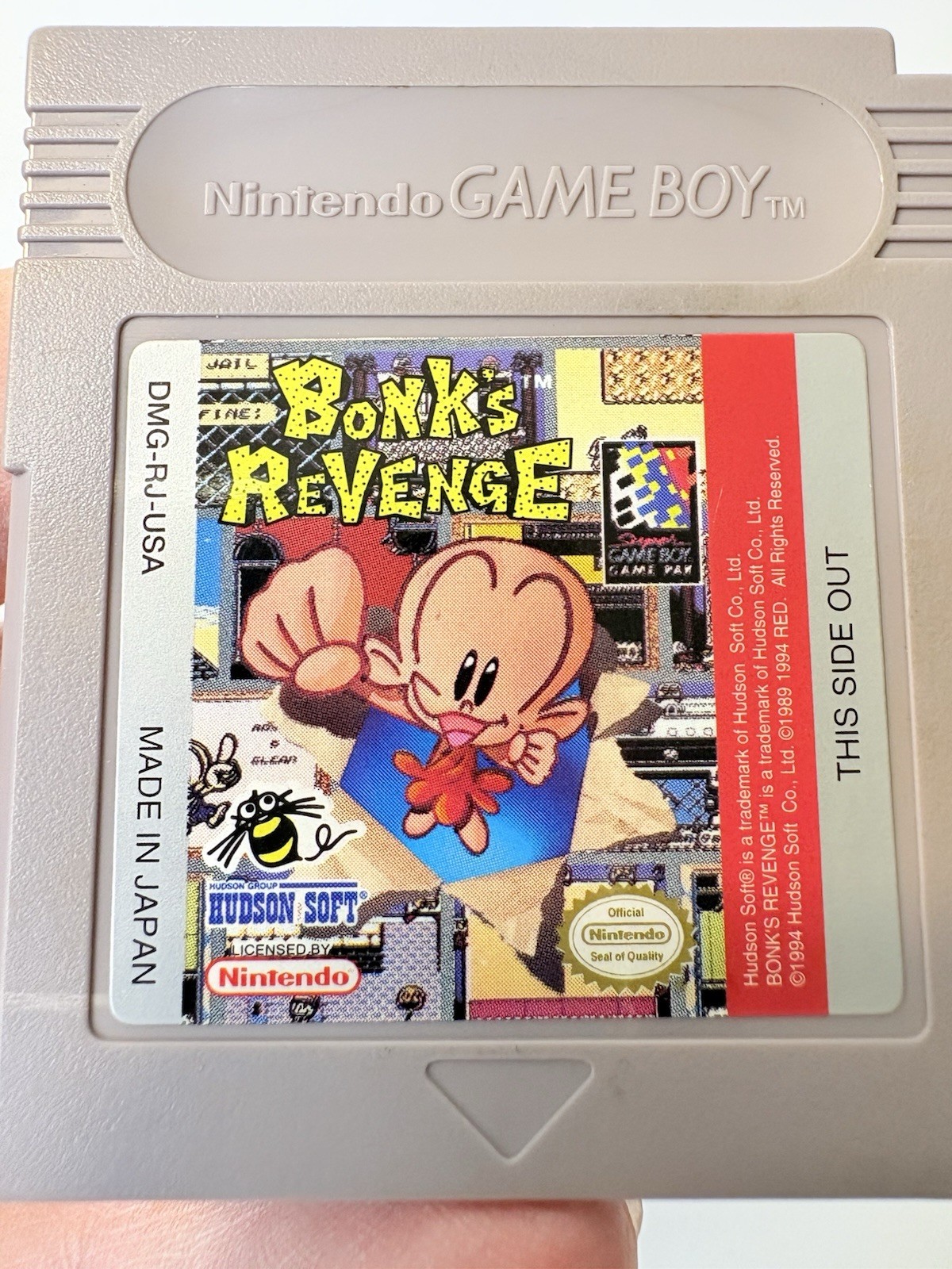 Bonk’s Revenge Nintendo Game Boy Gameboy Authentic Rare Phenomenal Condition