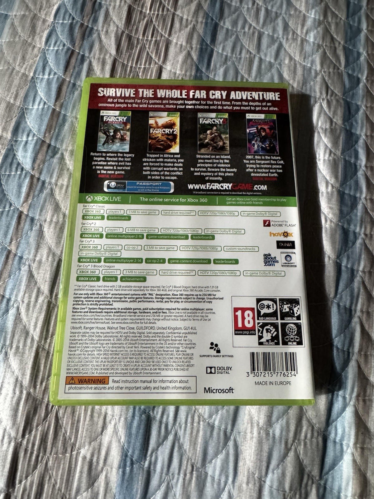 Ubisoft Far Cry: The Wild Expedition Xbox 360 PAL 4 Games Complete