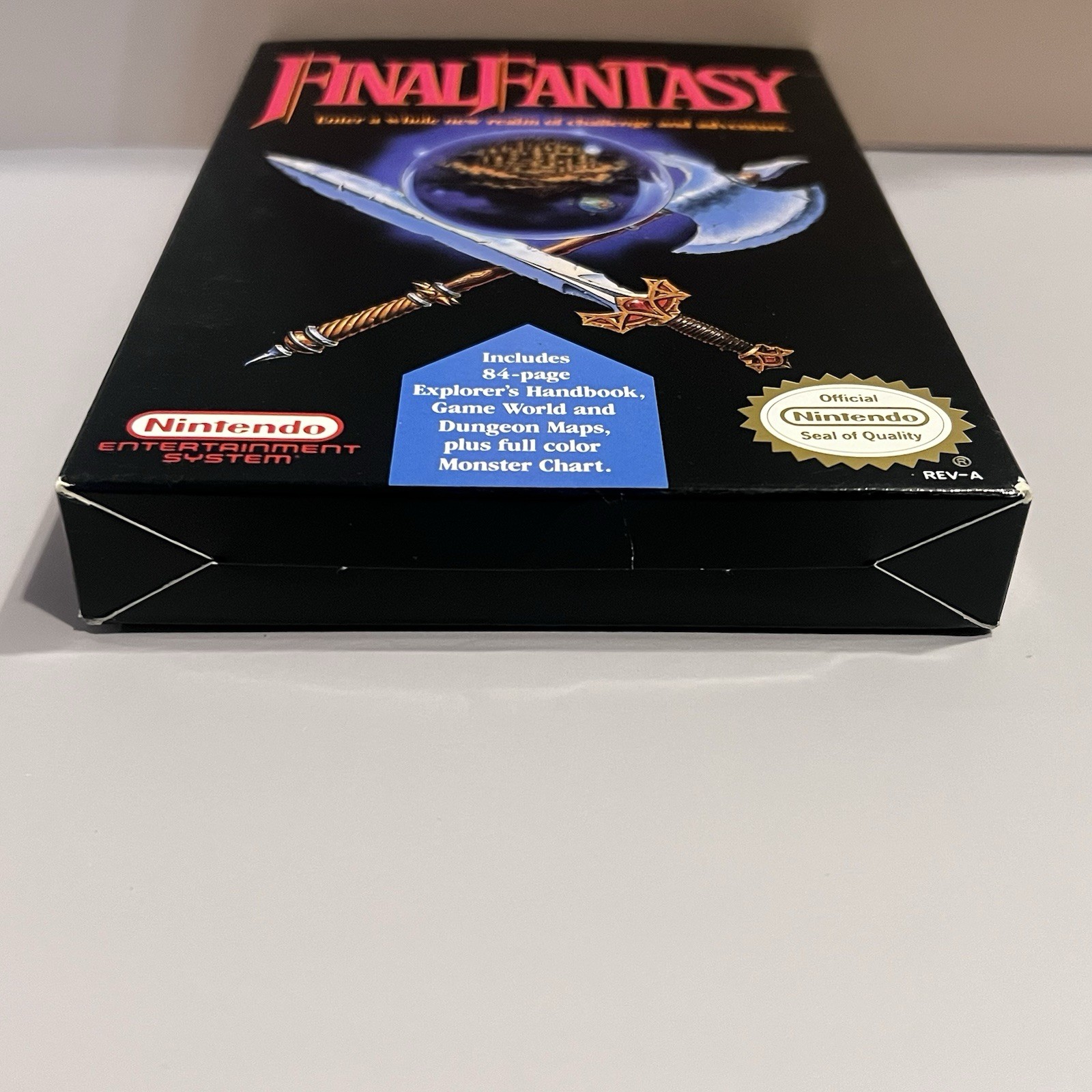 Nintendo Final Fantasy NES Manual World Map Monster Chart Dungeon Map Minty Box