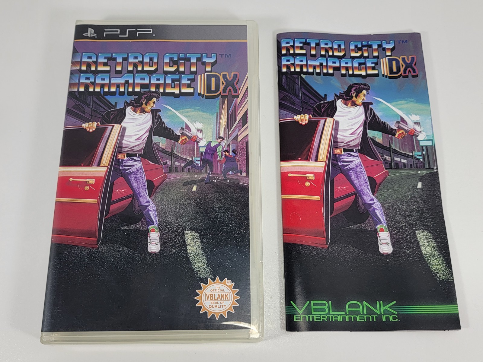 Retro City Rampage DX : PSP Case & Manual Only – Vblank 3000 Units – NO GAME