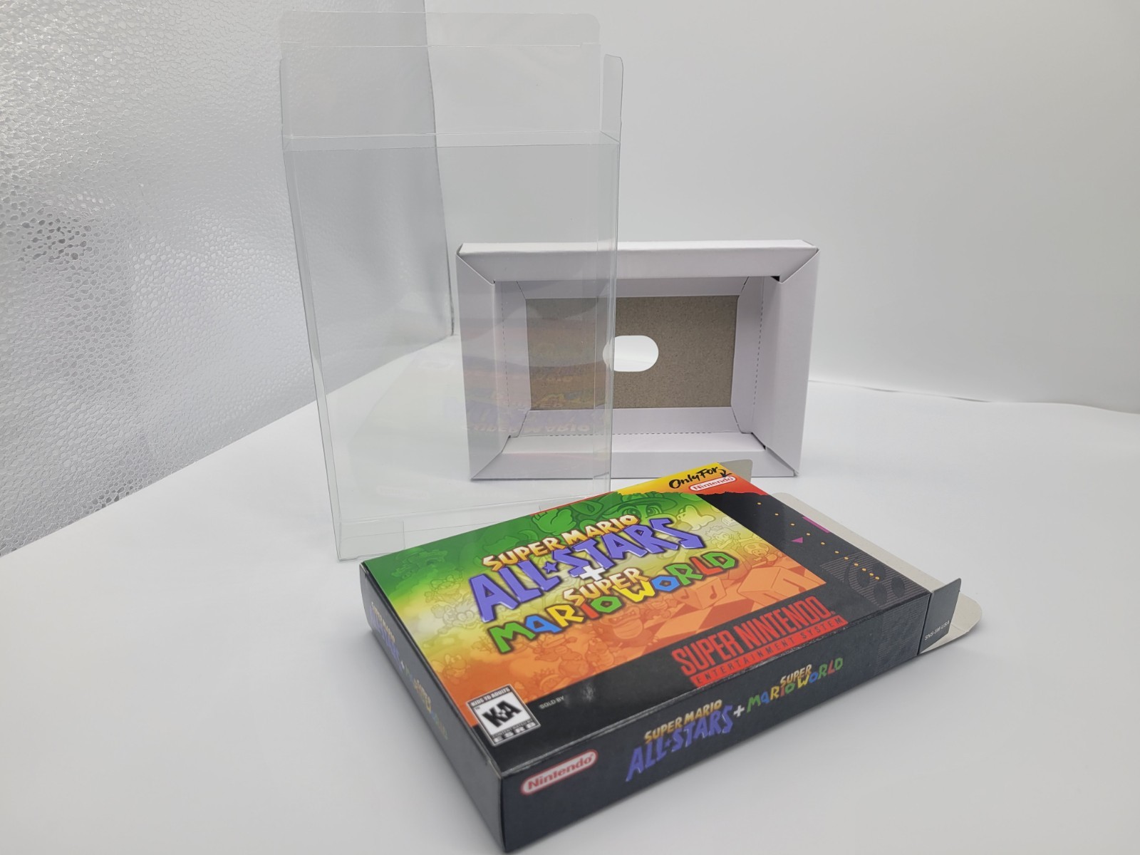 SUPER MARIO ALL STARS SUPER MARIO WORLD SUPER SNES BOX ONLY REPLACEMNT BOX+CASE