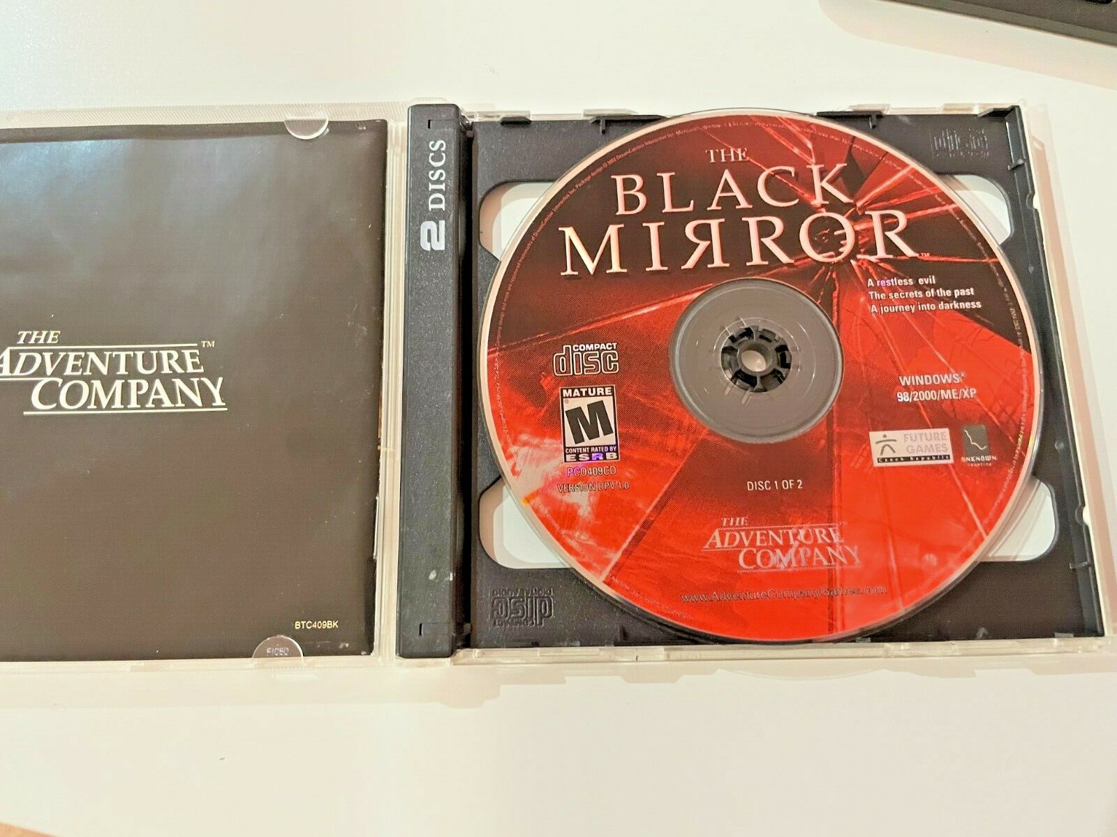 Black Mirror PC Game 2003 The Adventure Company Manual & 2 Discs