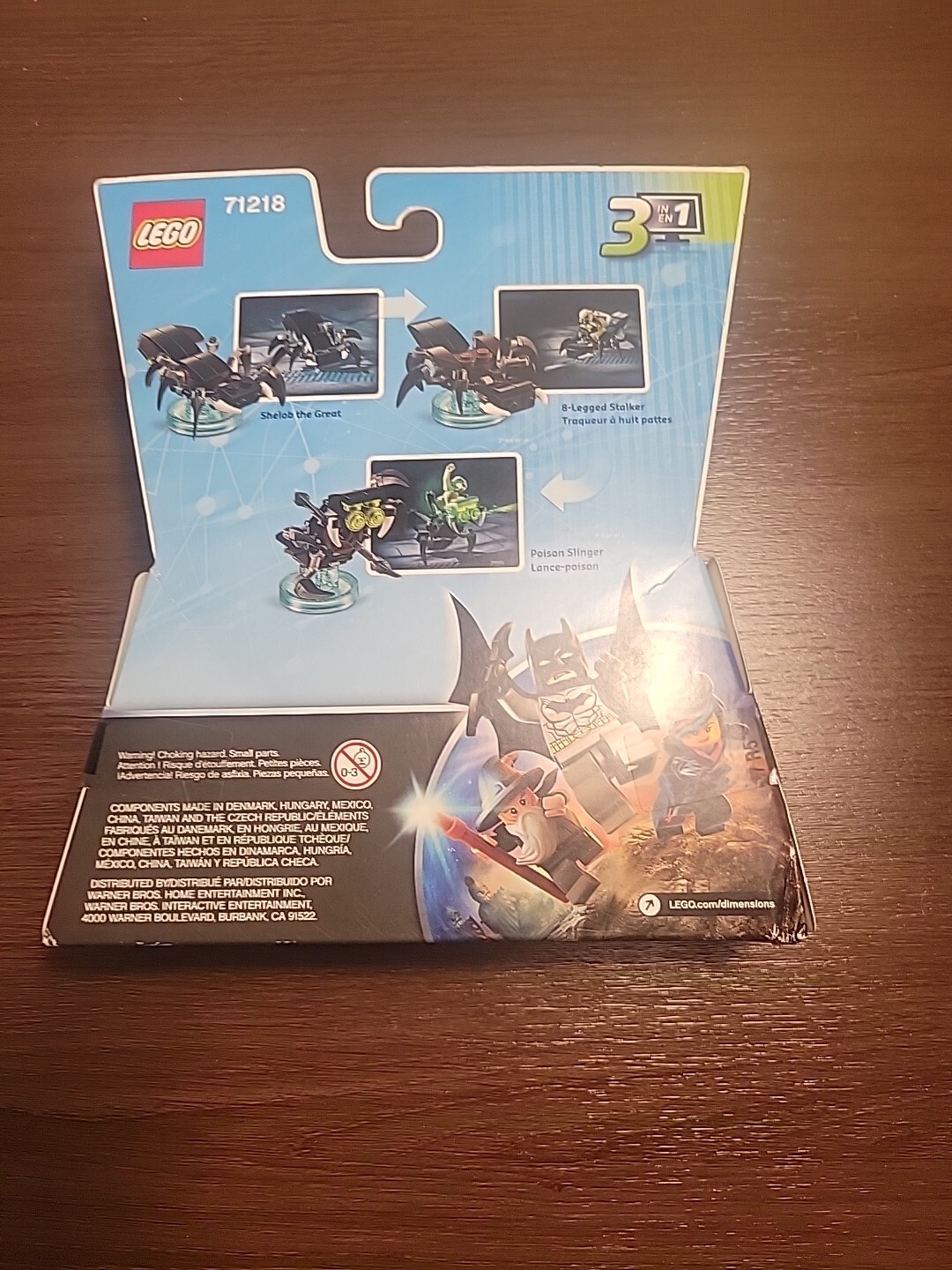 NEw Sealed Lego Dimensions 71218 Fun Pack Gollum Lord of Rings Shelob Golem