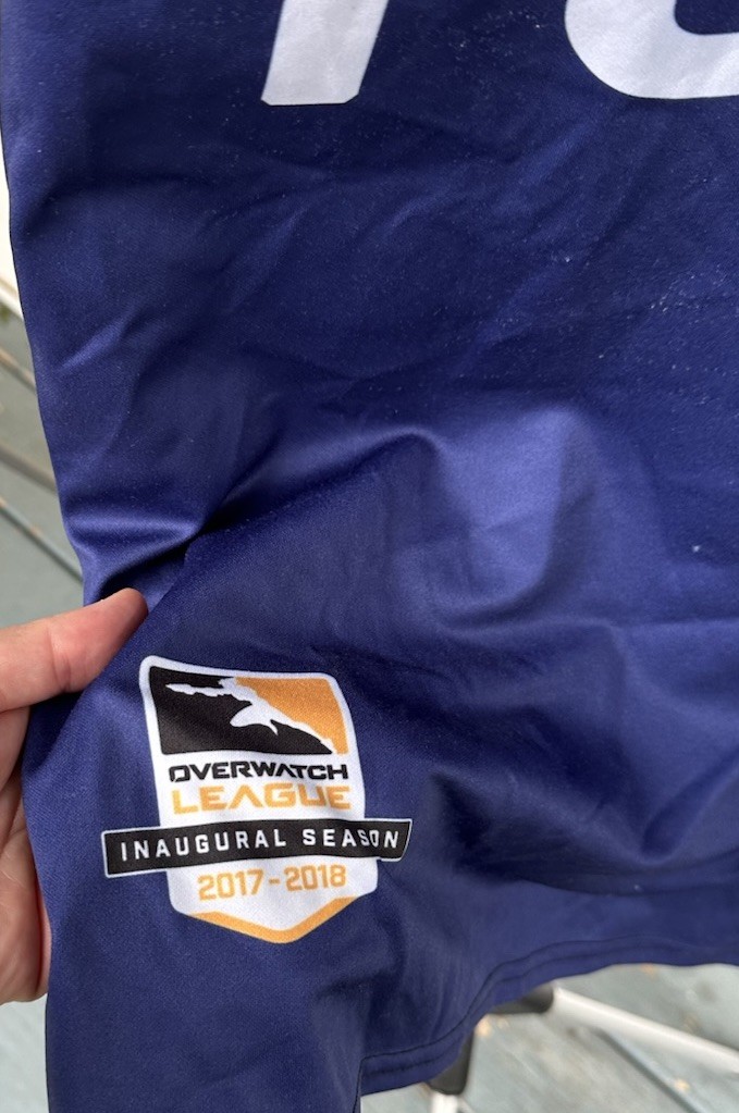 2017-18 Overwatch League XQC Dallas Fuel Jersey Large Inaugural Gamer Rare USA