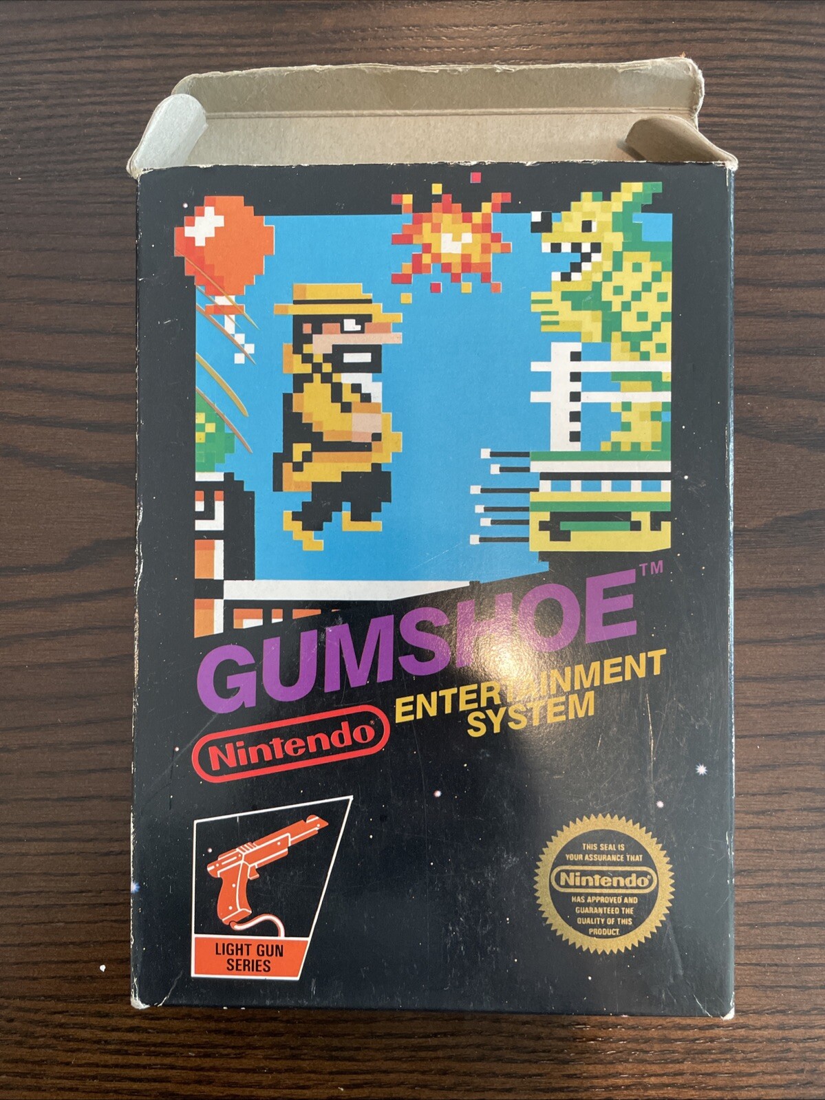 Gumshoe Nintendo NES Complete EX VGC Manual Insert 5 Screw Hang Tab