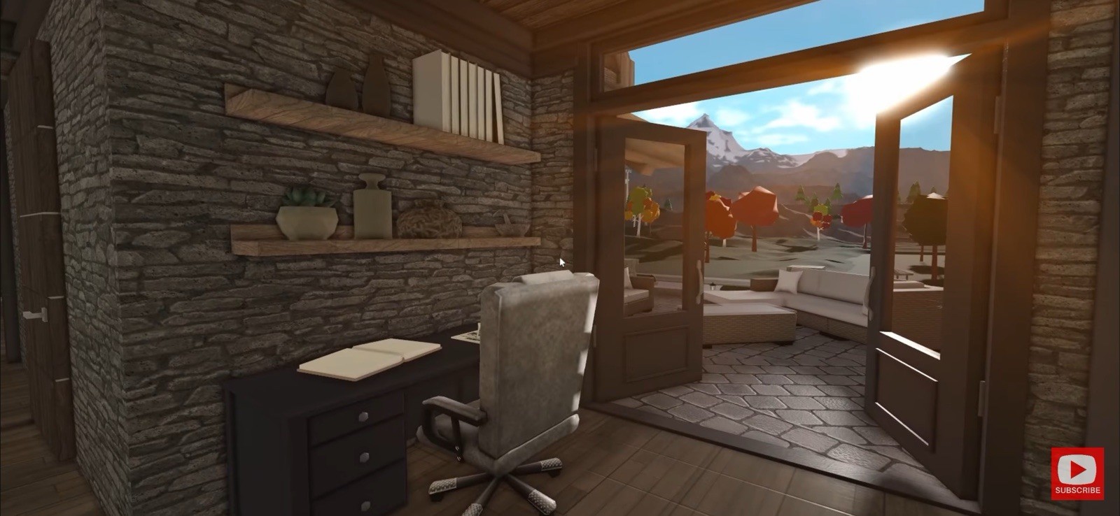 RUSTIC HILLSIDE MANSION BLOXBURG.CHECK DESCRIP.FAST BUILDER FOR AFFORDABLE PRICE
