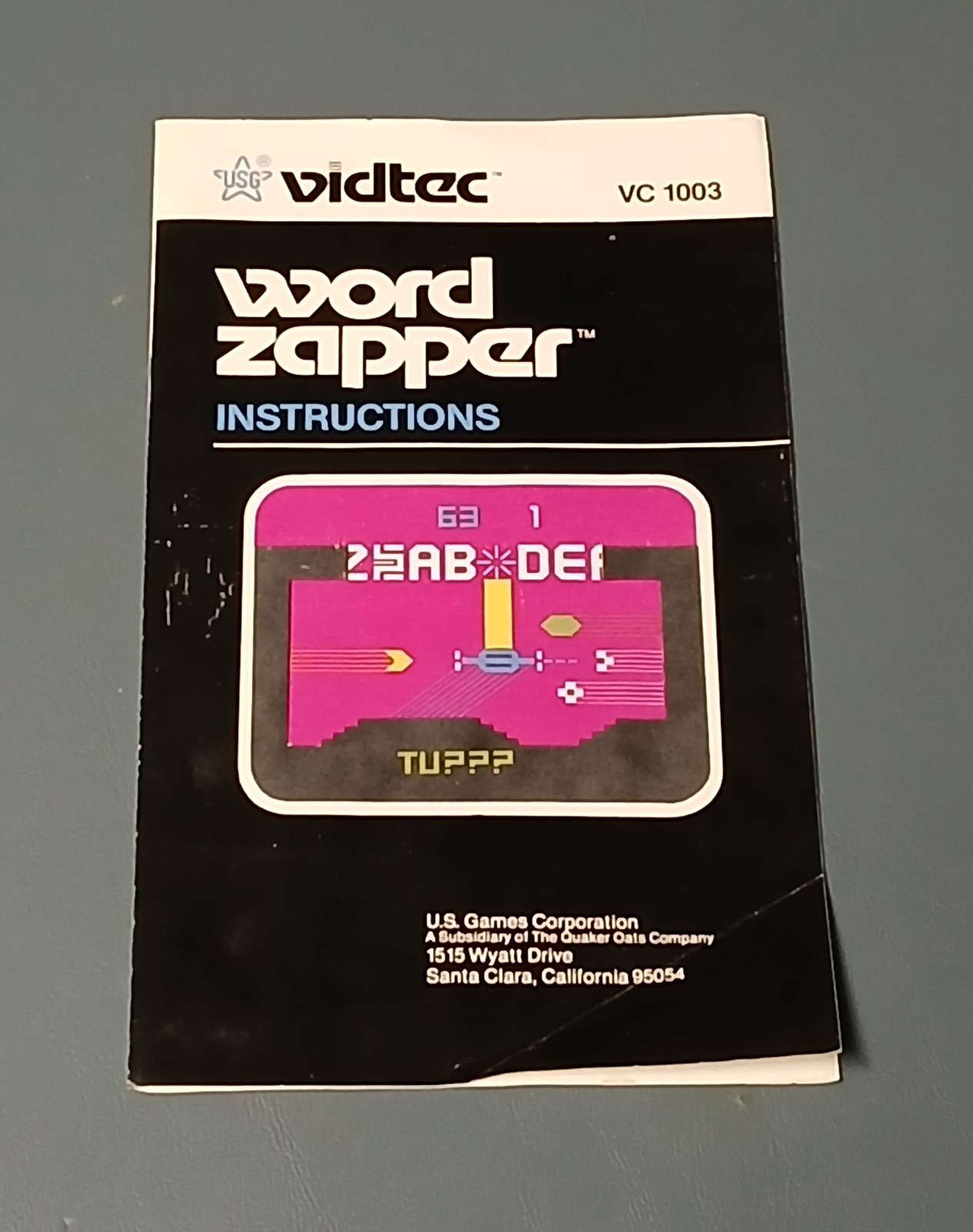 Atari 2600 Word Zapper By Vidtec Complete In Box (CIB) With Manual And More